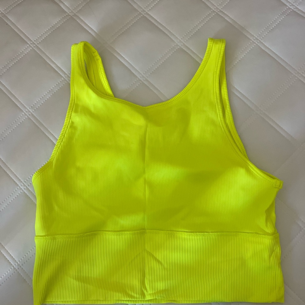Lululemon Athletica Neon Yellow Tank Top